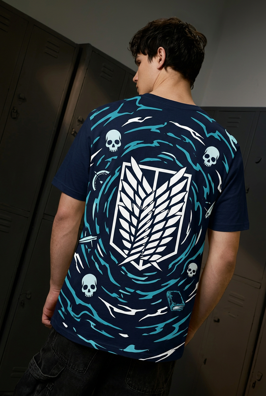Armin navy regular-fit T-shirt - back view