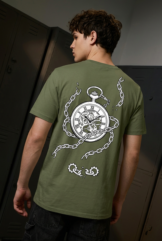 Brotherhood green tee - back or design overview