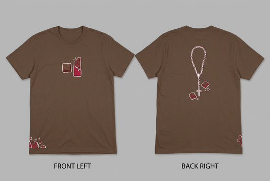 Mello Ambition coffee tee - front or design overview