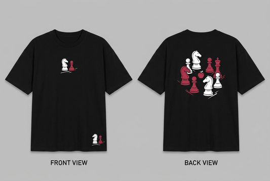 Rival Minds black tee - back or design overview