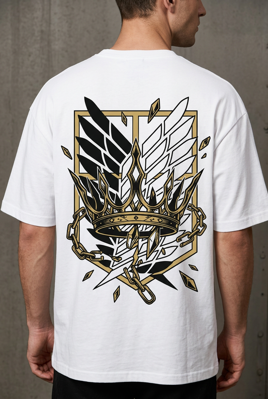 Historia crown and wing back artwork