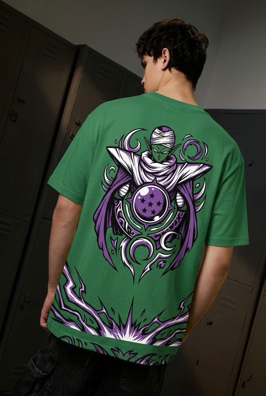 Piccolo green tee back artwork