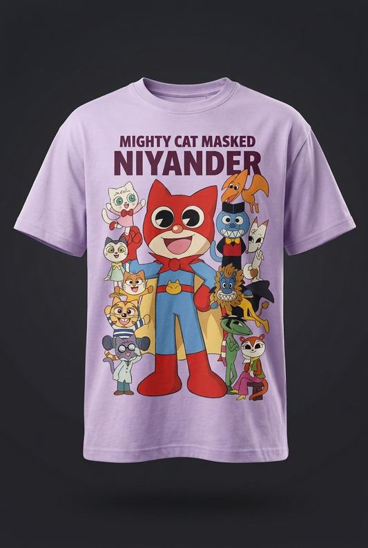 Niyander lavender tee angled mockup