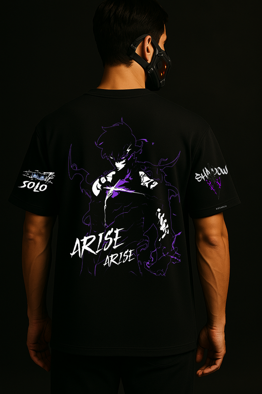 Sung Jin Woo Arise oversize drop shoulder t shirt