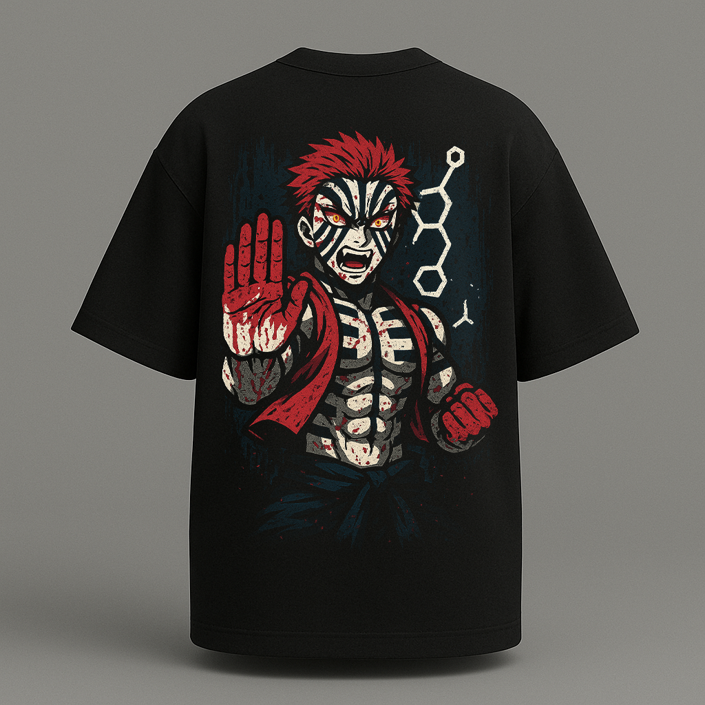 Infinity castle Akaza oversize t shirt