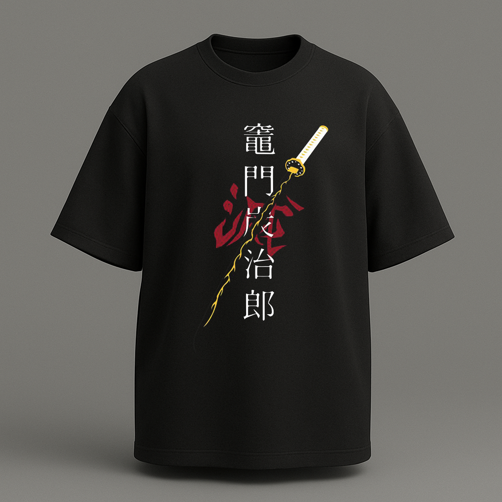 Infinity castle Zenitsu Agatsuma oversize t shirt