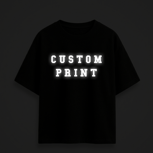 Custom Reflective Oversize Drop shoulder t shirt