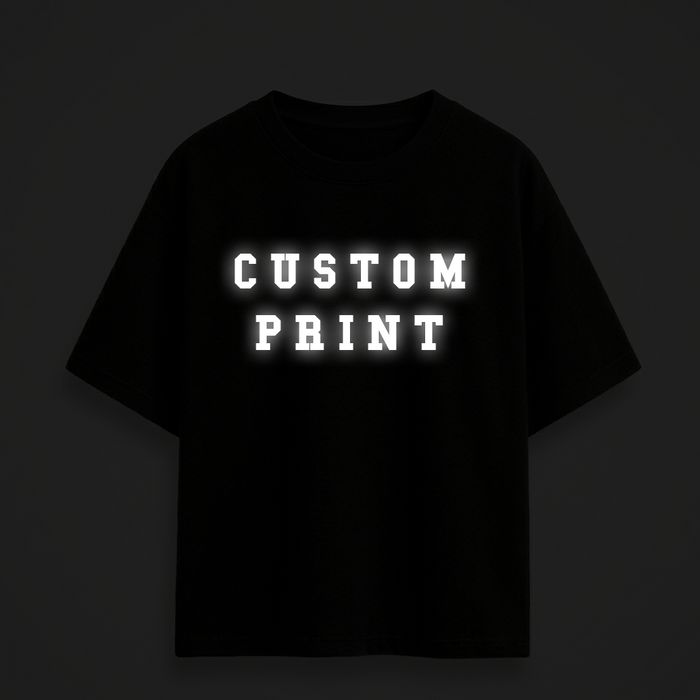 Custom Reflective Oversize Drop shoulder t shirt
