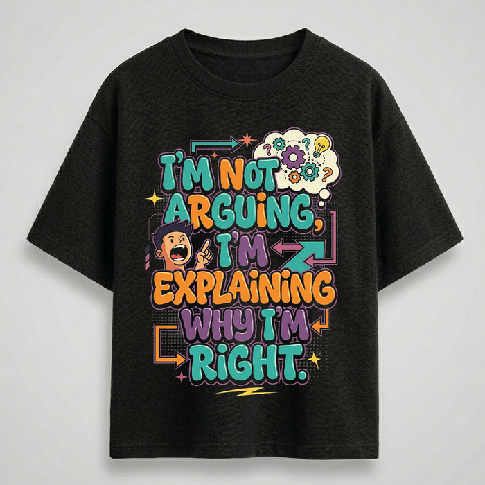 Arguing Oversize Drop shoulder t shirt