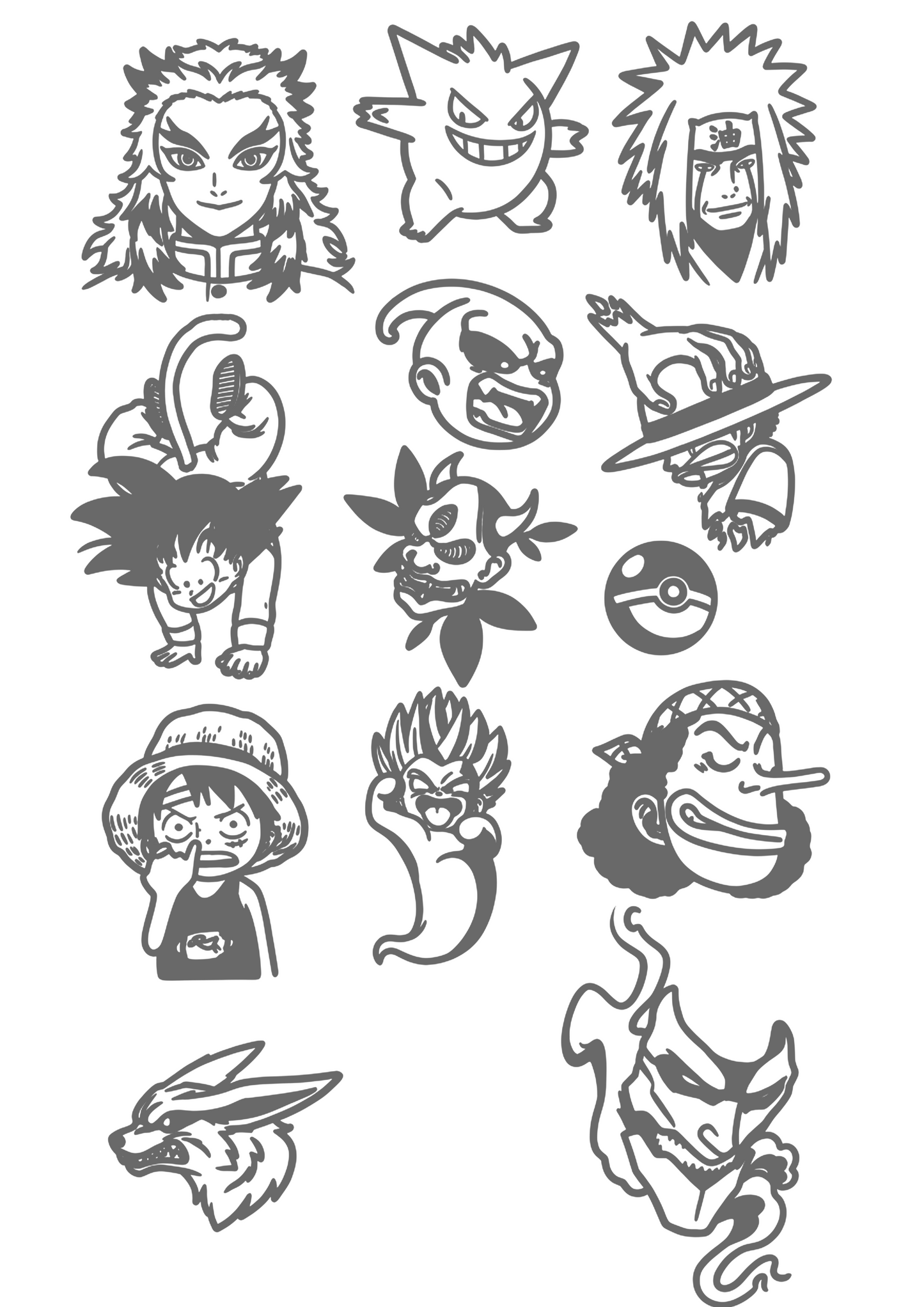 Reflective Heat sticker sheet V1