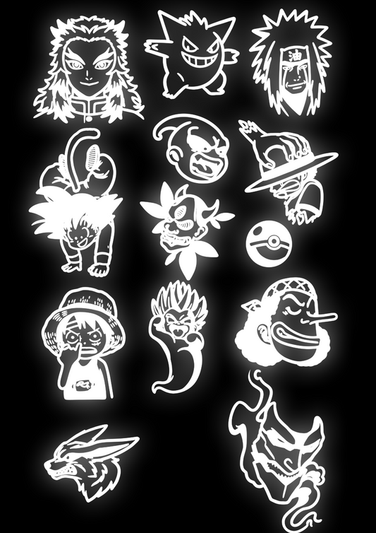 Reflective Heat sticker sheet V1