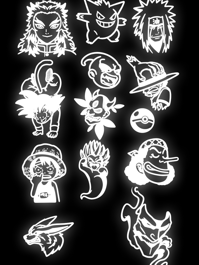Reflective Heat sticker sheet V1