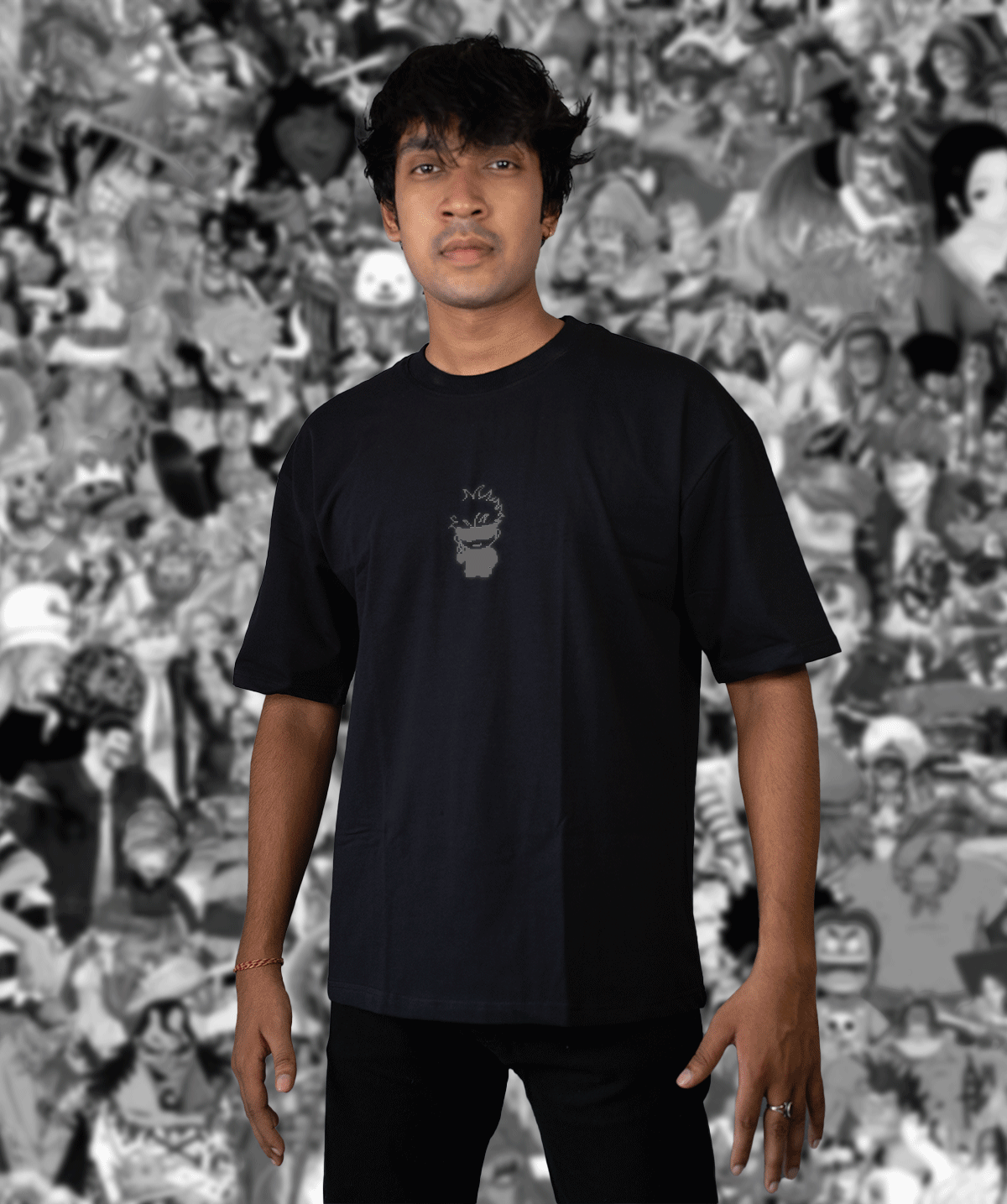 GOJO flagship Reflective oversize drop shoulder t shirt