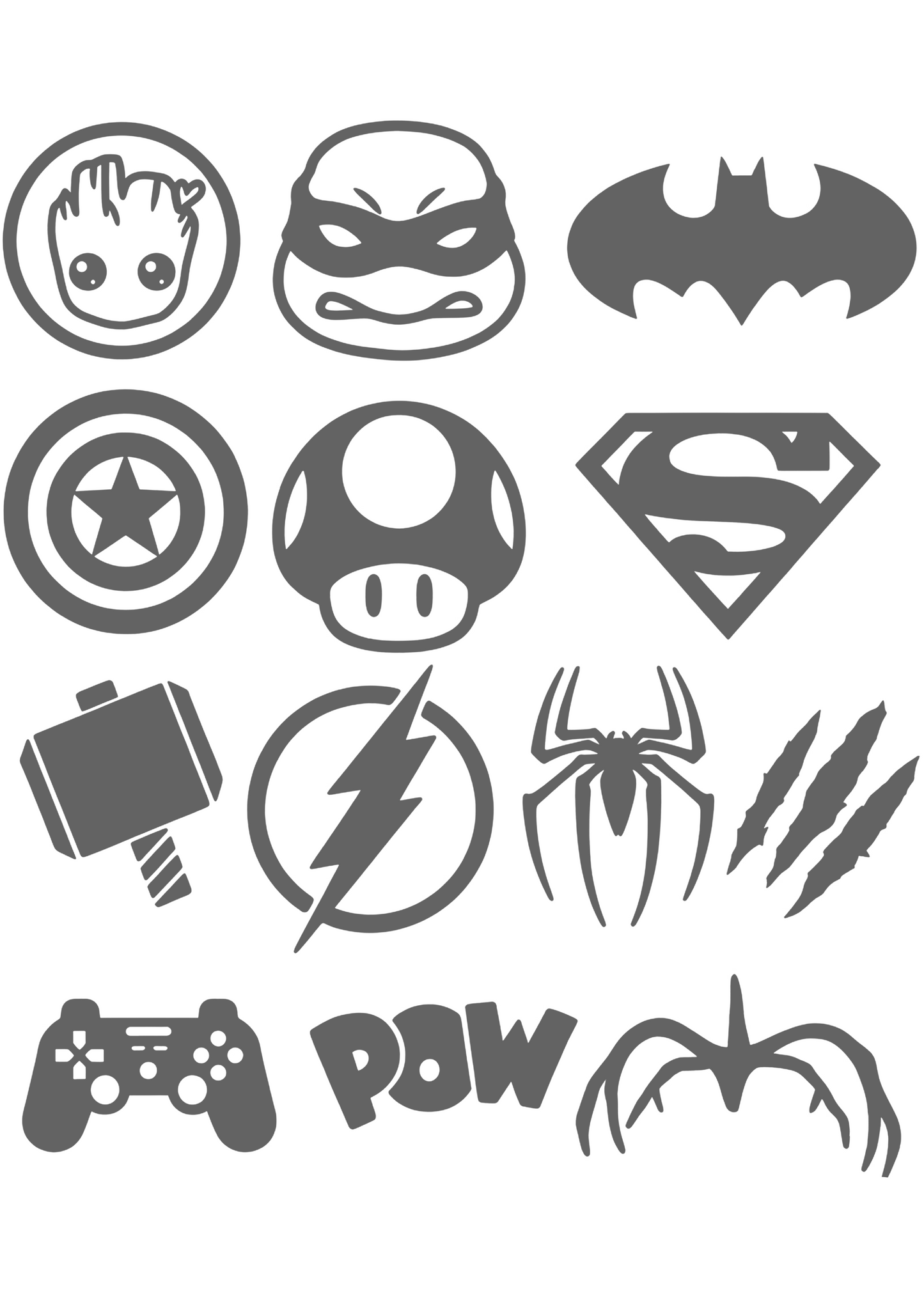 Reflective Heat sticker sheet V2
