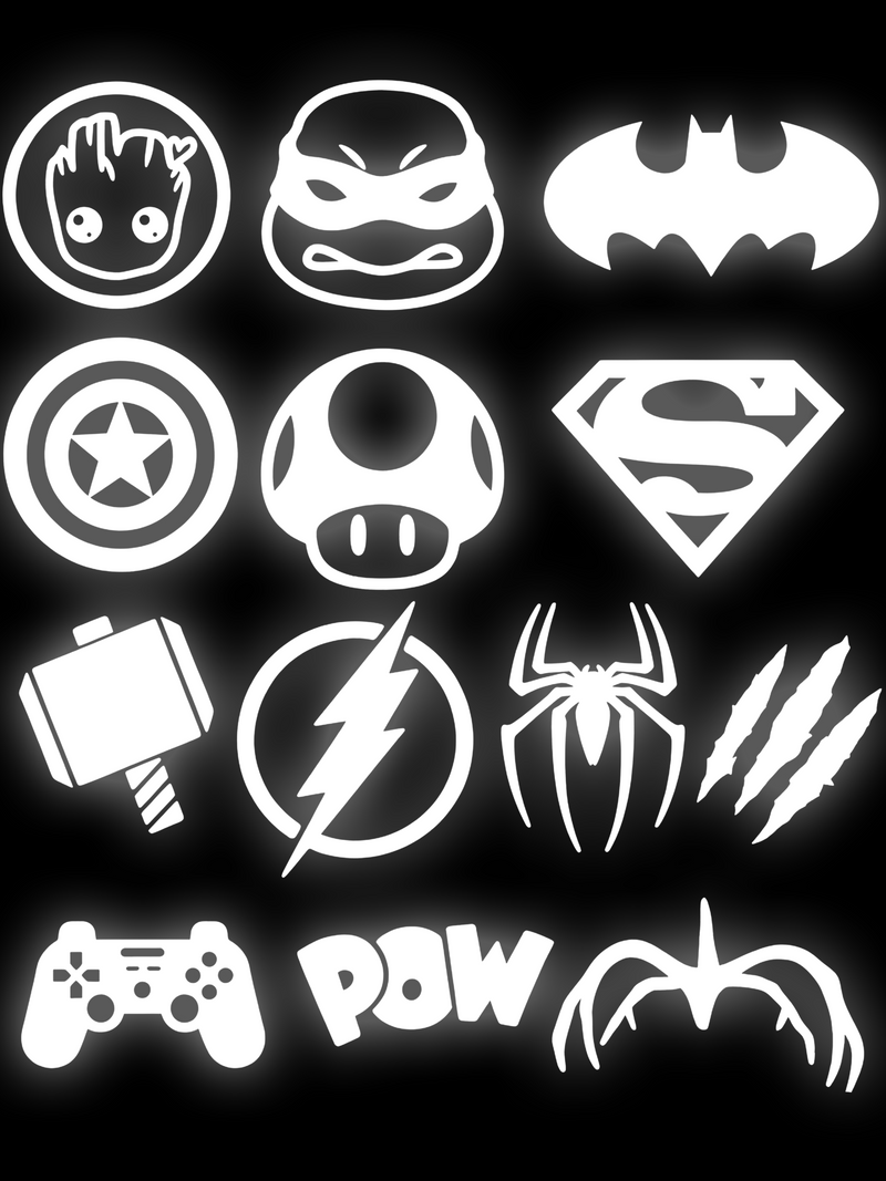 Reflective Heat sticker sheet V2
