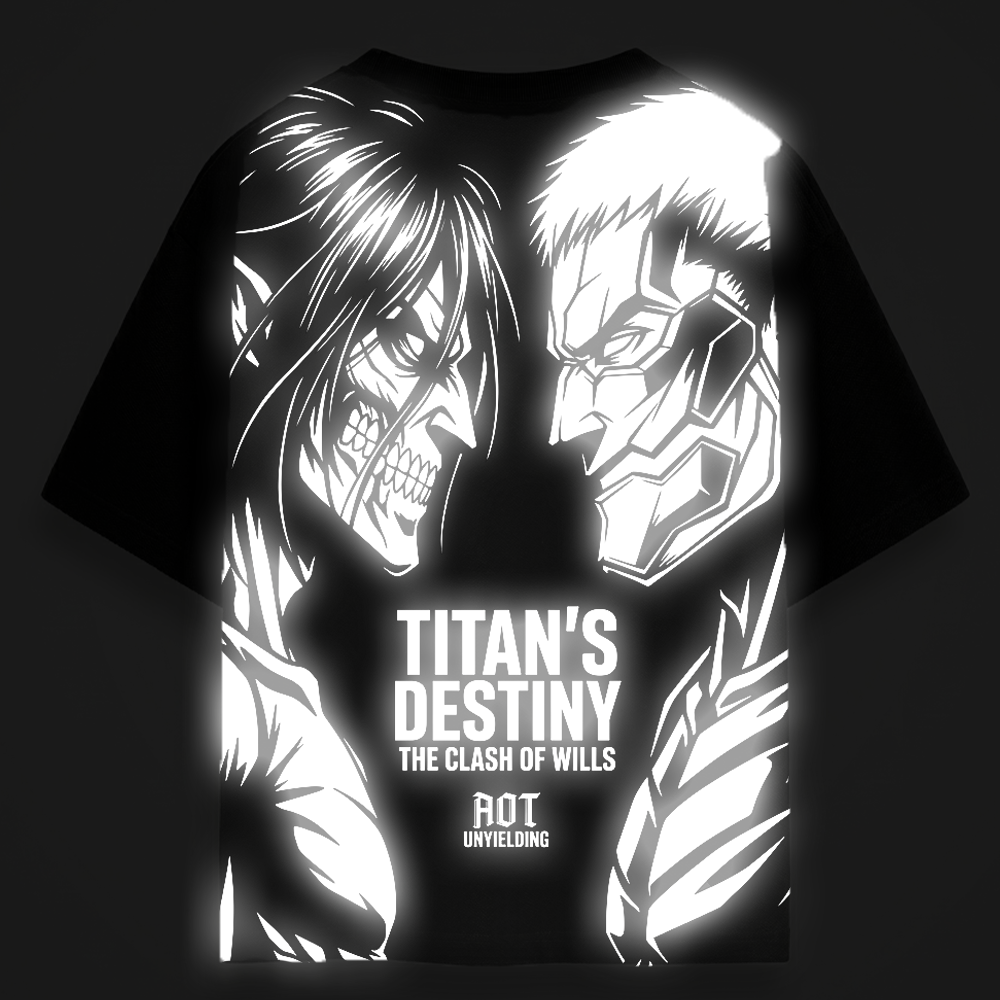 AOT OG Reflective oversize drop shoulder t shirt