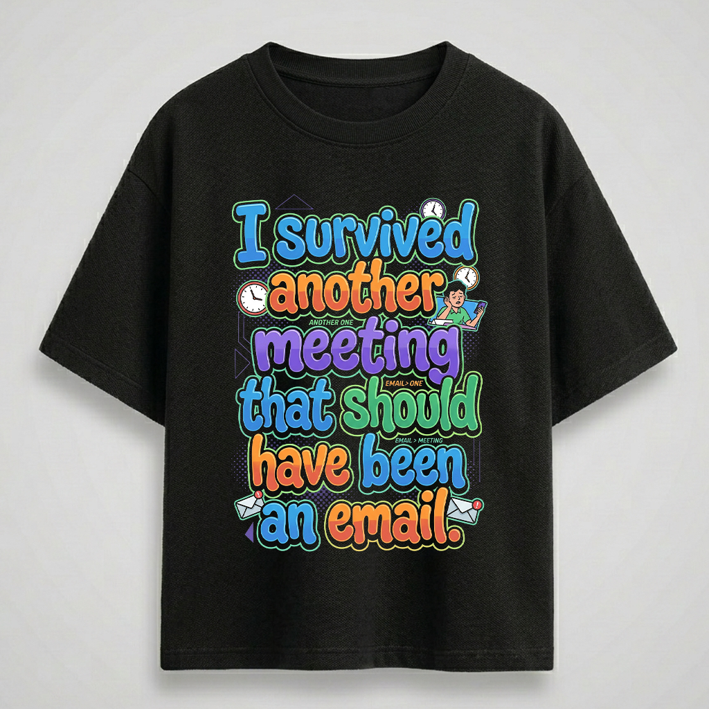 Survived Oversize Drop shoulder t shirt