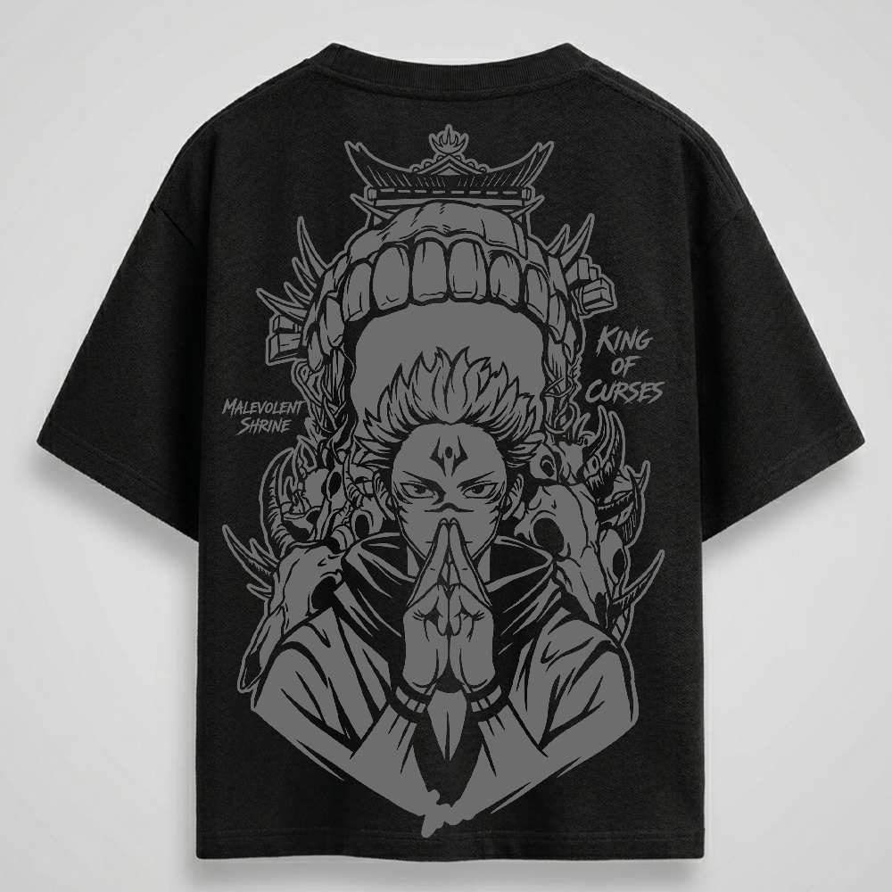 Sukuna OG Reflective oversize drop shoulder t shirt
