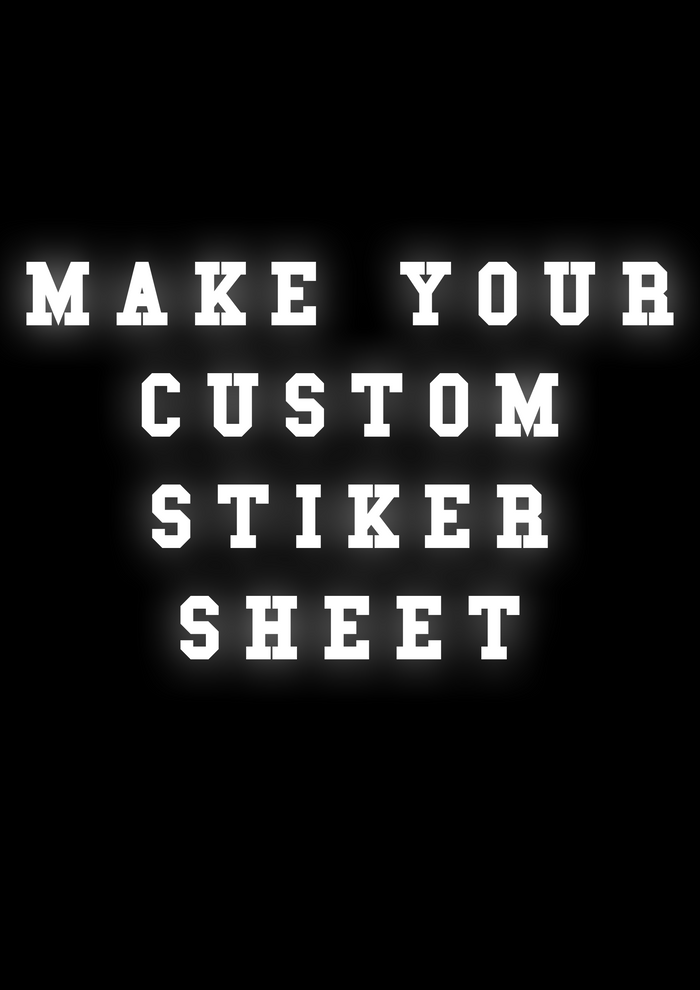 Custom Reflective Heat sticker sheet