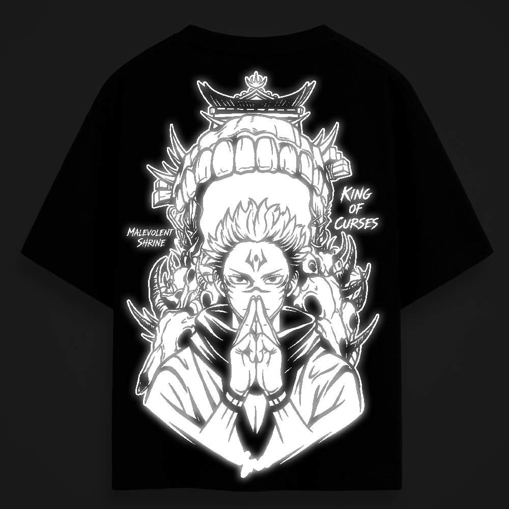 Sukuna OG Reflective oversize drop shoulder t shirt