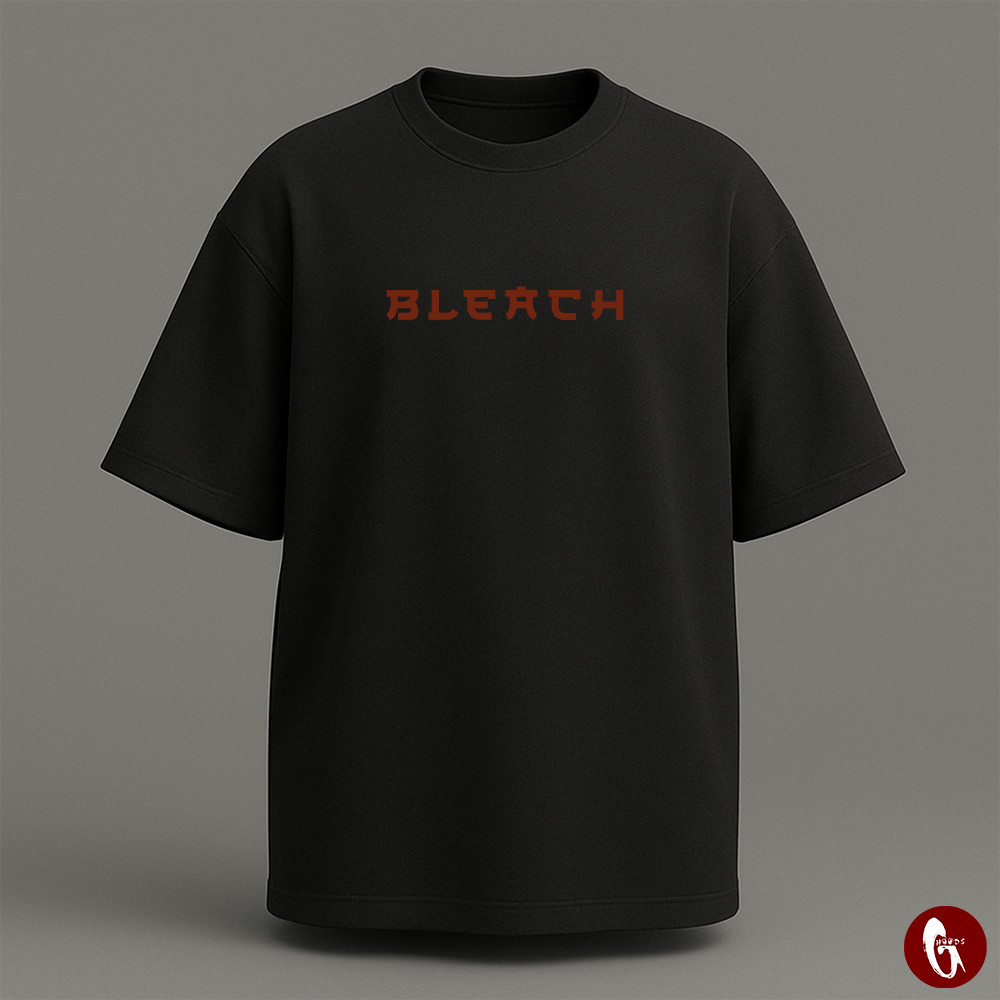 Bleach Reflective oversize drop shoulder t shirt
