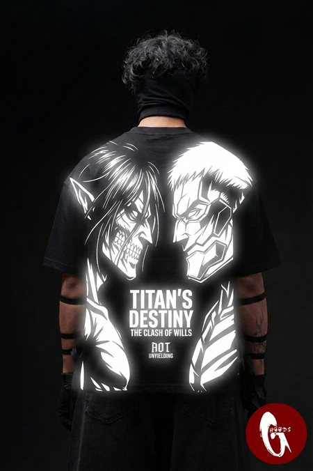 AOT OG Reflective oversize drop shoulder t shirt