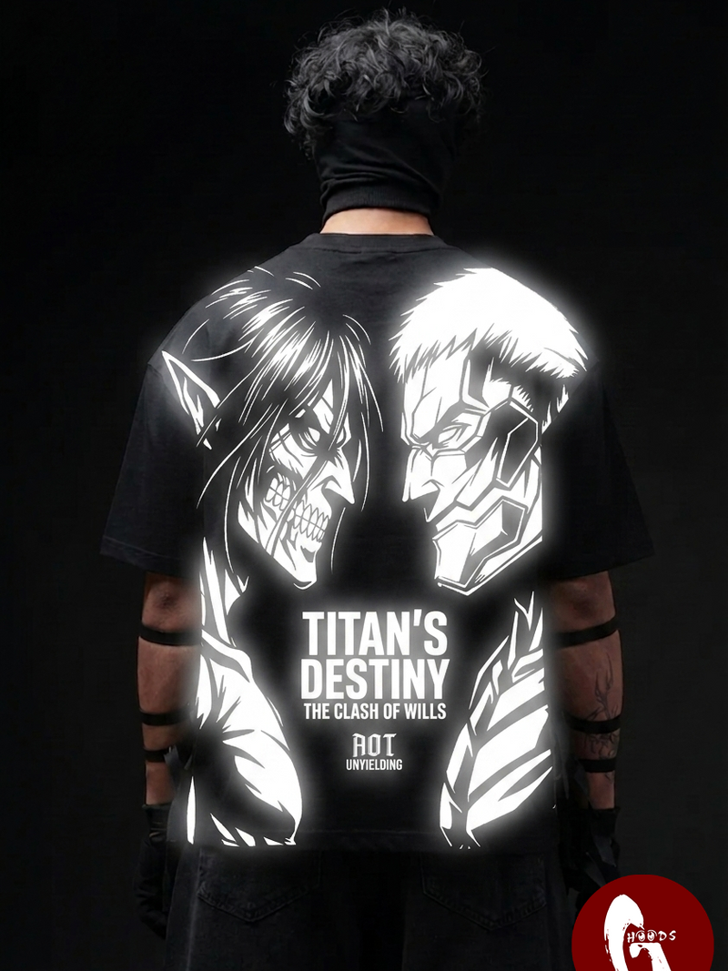 AOT OG Reflective oversize drop shoulder t shirt