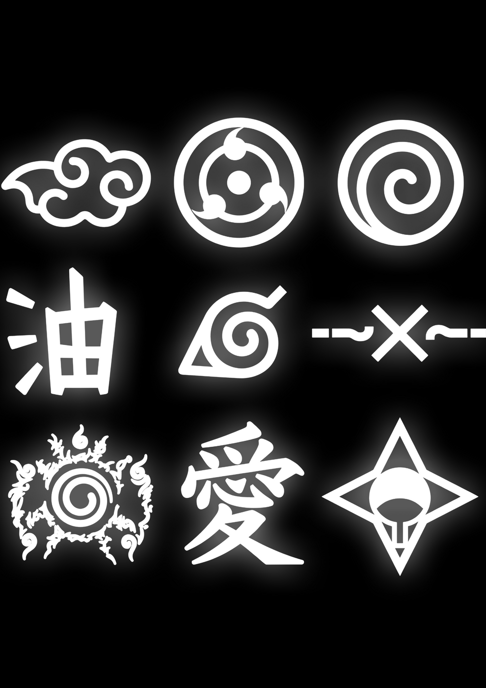 Reflective Heat sticker sheet V4 – Gamihoods
