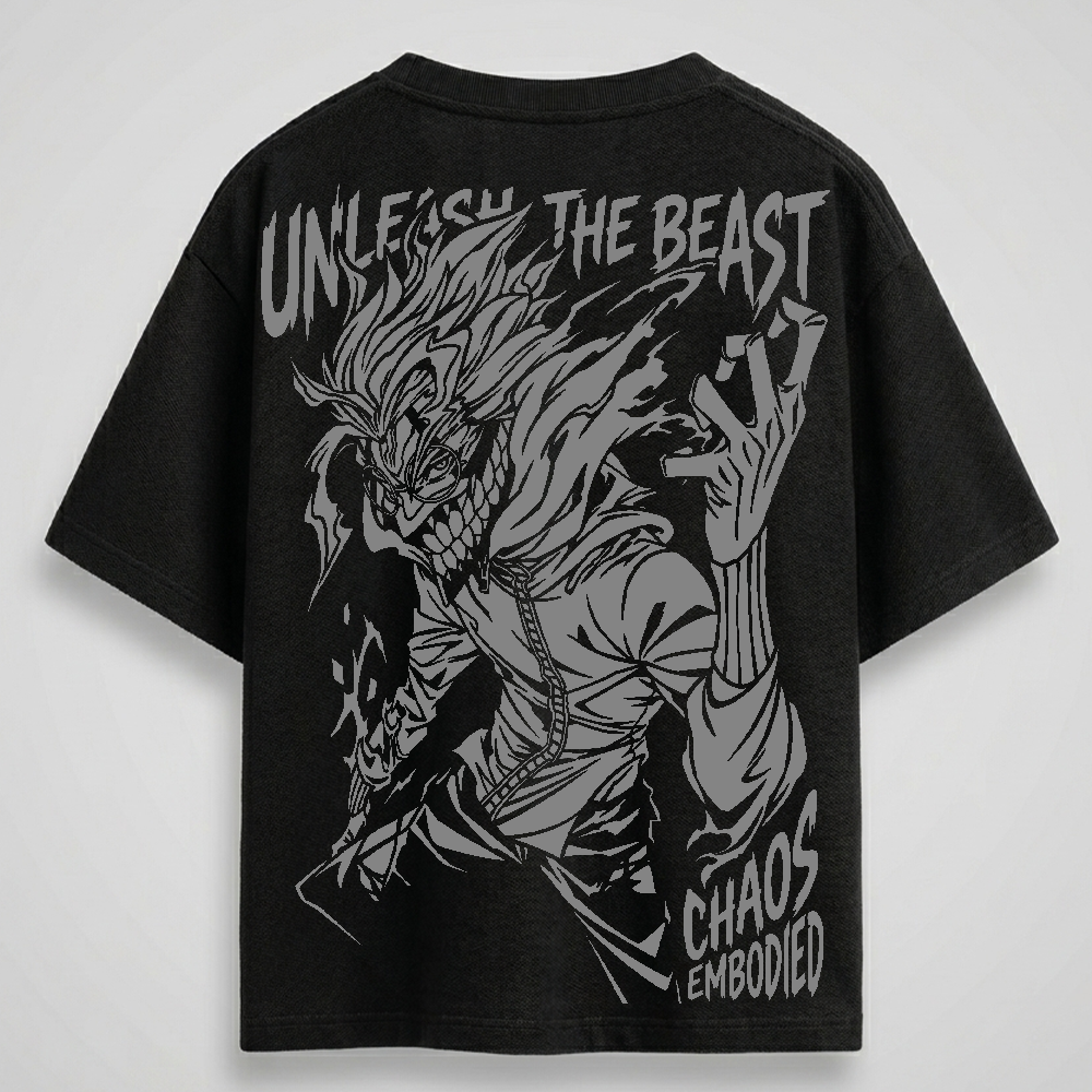 Okarun OG Reflective oversize drop shoulder t shirt