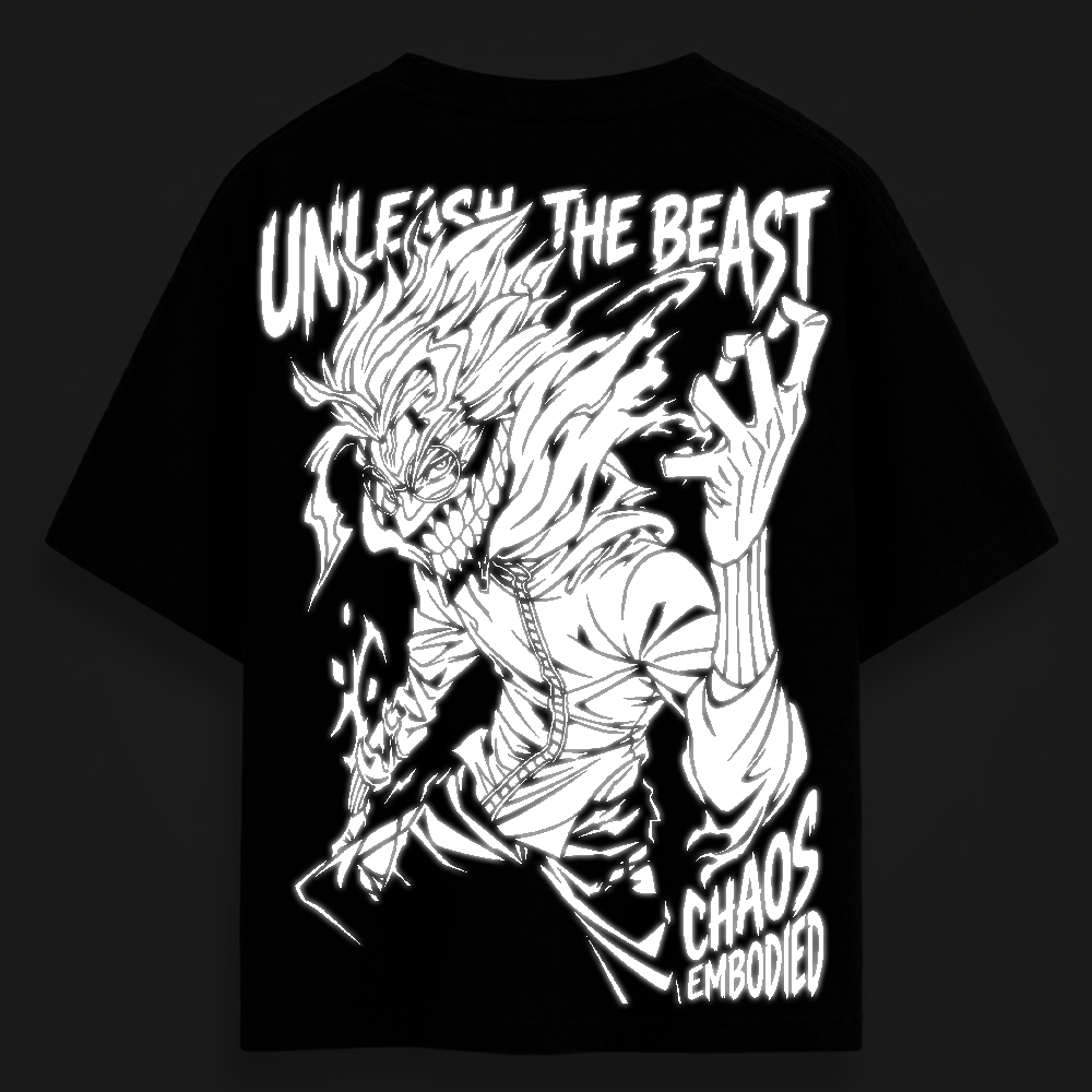 Okarun OG Reflective oversize drop shoulder t shirt