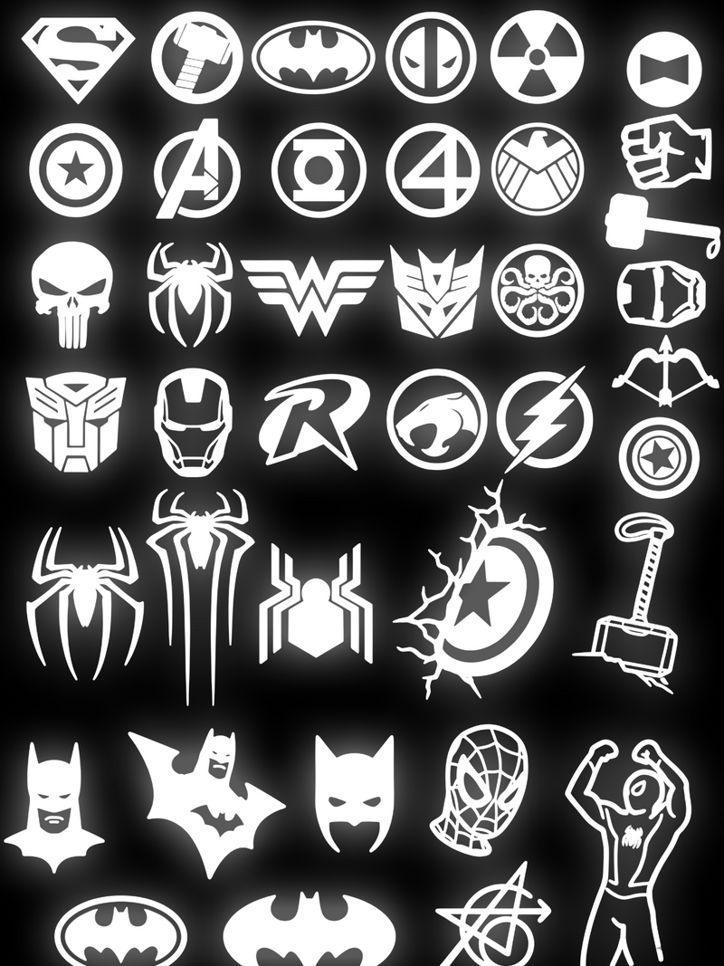 Reflective Heat sticker sheet V7