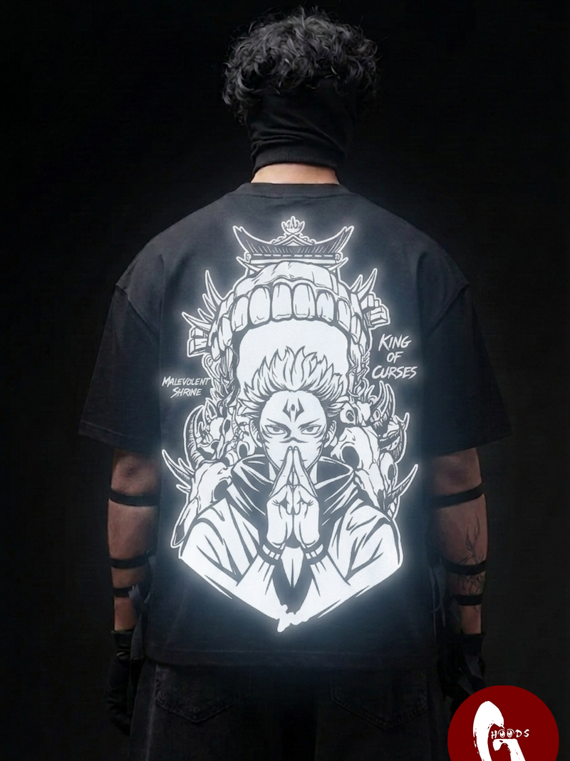Sukuna OG Reflective oversize drop shoulder t shirt