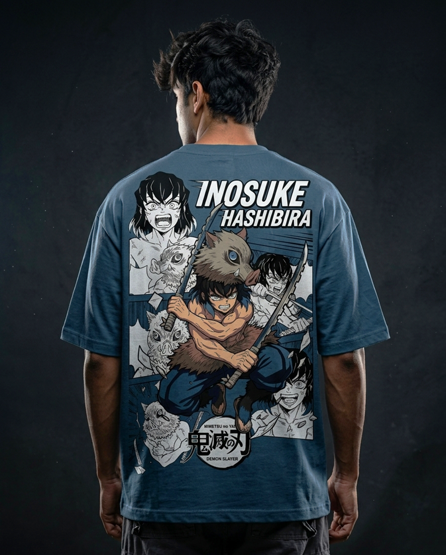 Inosuke Oversized Drop shoulder premium T-Shirt