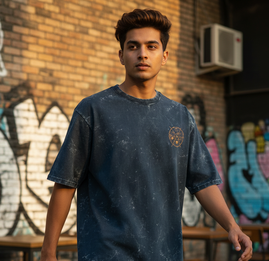 Naruto Acid Washed Oversized Tee