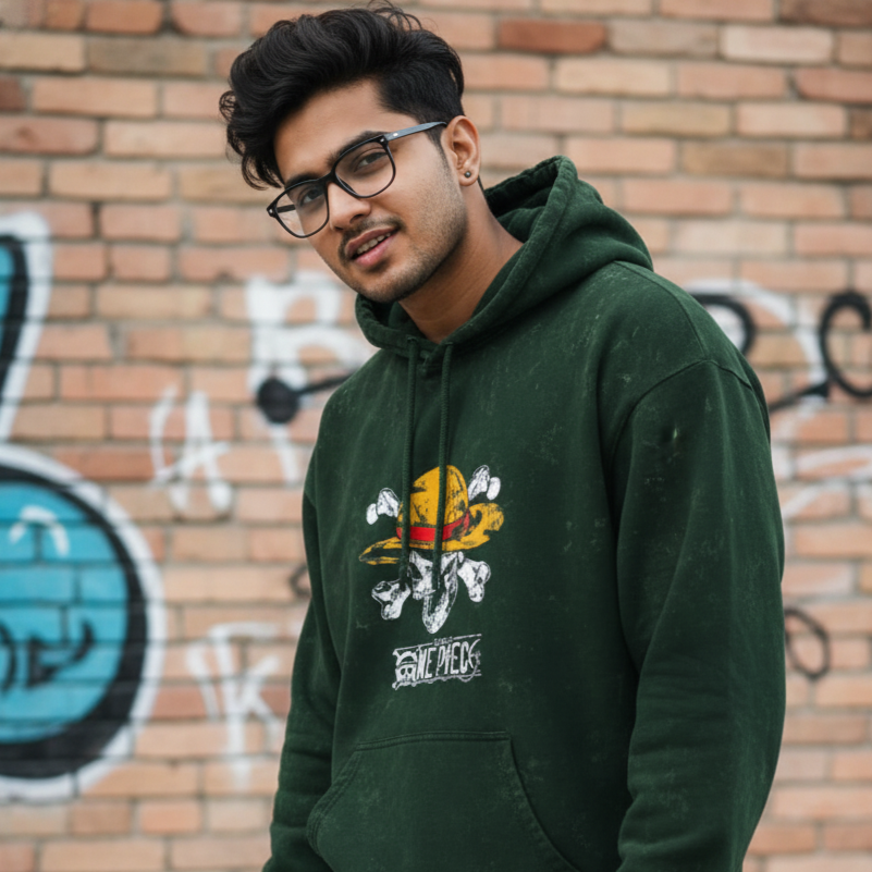 One piece Unisex Acid Washed Hoodie