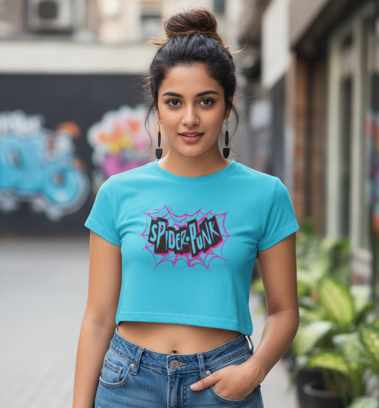 Spider-Punk Crop Top
