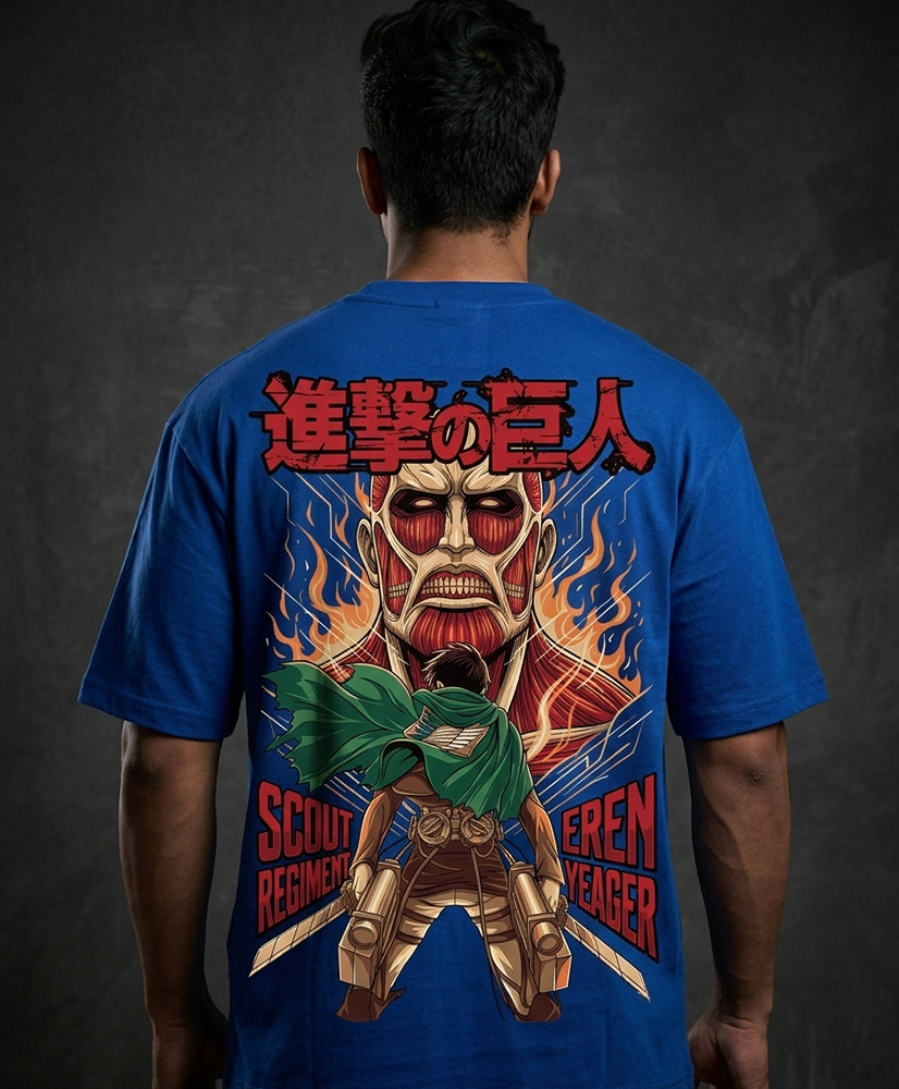 Eren yeger Oversized Drop shoulder premium T-Shirt