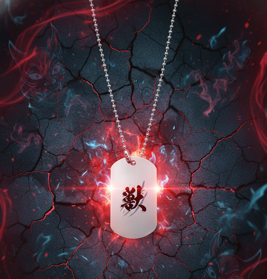 Beast breathing Dog Tag