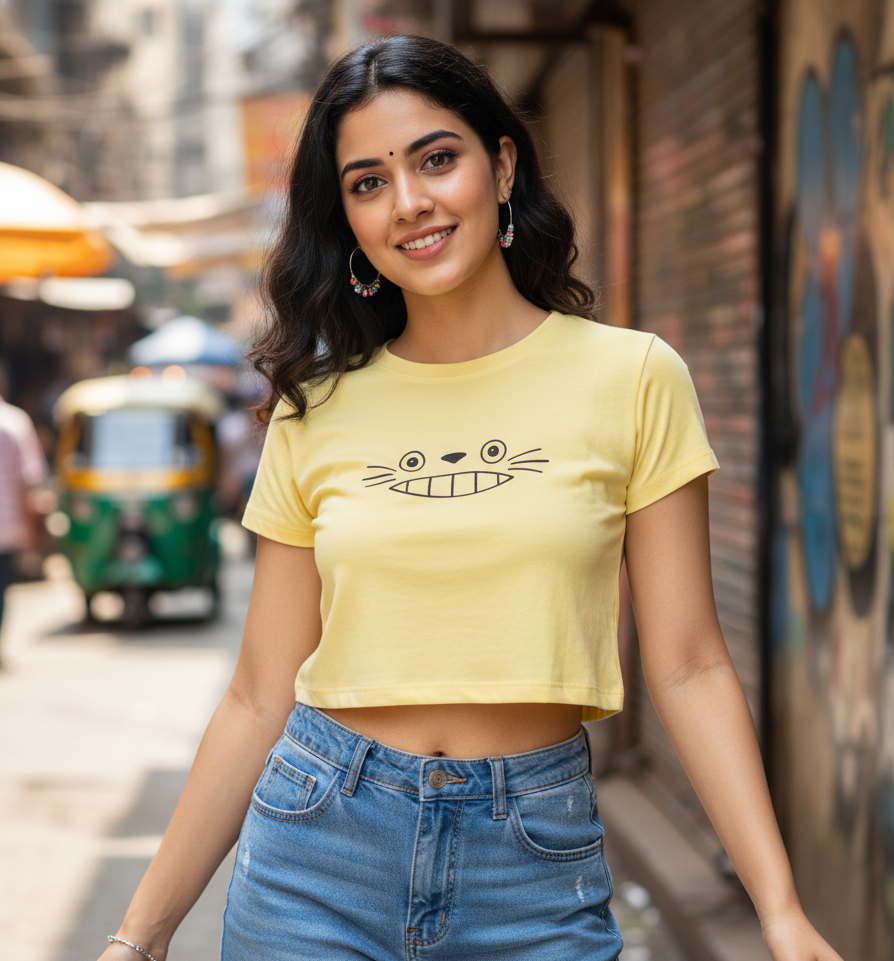 Totoro Cat Bus Crop Top