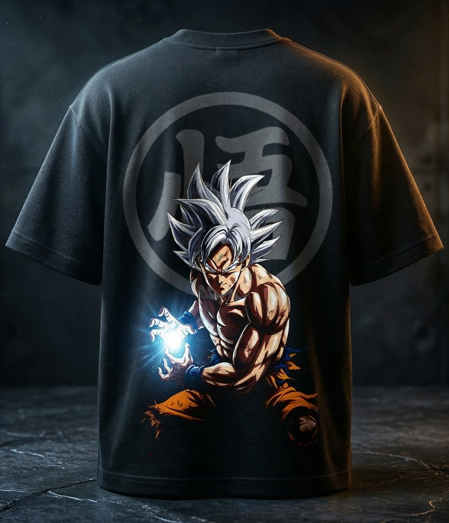 Goku Reflective oversize drop shoulder t shirt