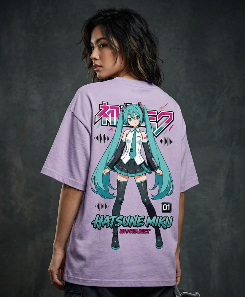Miku Oversized Drop shoulder premium T-Shirt