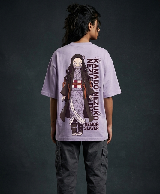 Nezuko Oversized Drop shoulder premium T-Shirt