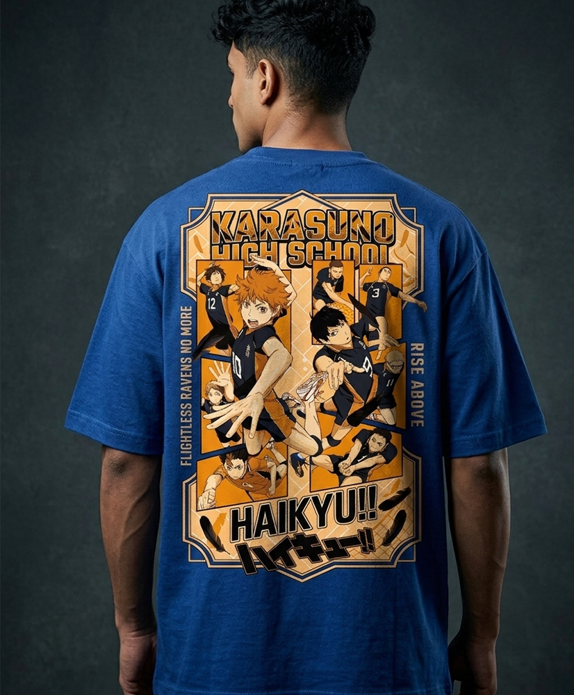 Haikyuu! Oversized Drop shoulder premium T-Shirt