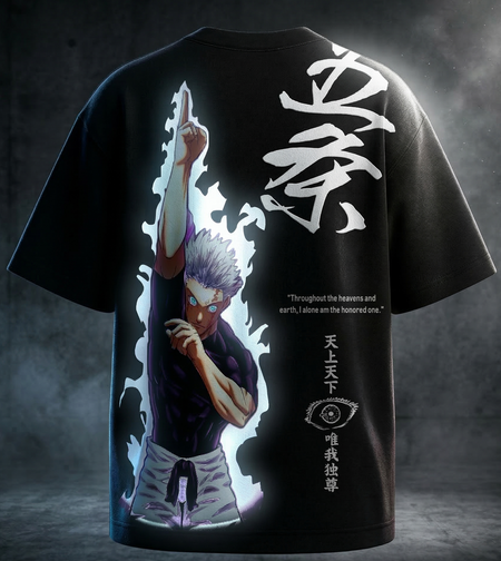 Gojo Reflective oversize drop shoulder t shirt