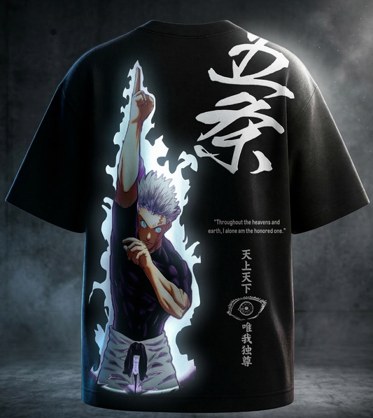 Gojo Reflective oversize drop shoulder t shirt