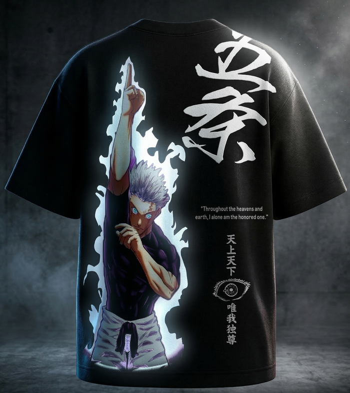 Gojo Reflective oversize drop shoulder t shirt