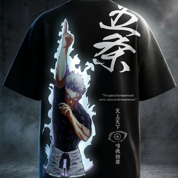 Gojo Reflective oversize drop shoulder t shirt