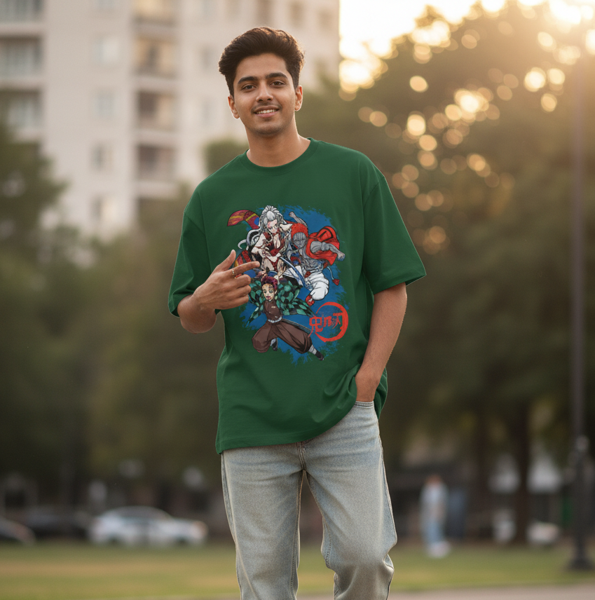 Demon slayer v2 Unisex Oversized Classic T-Shirt