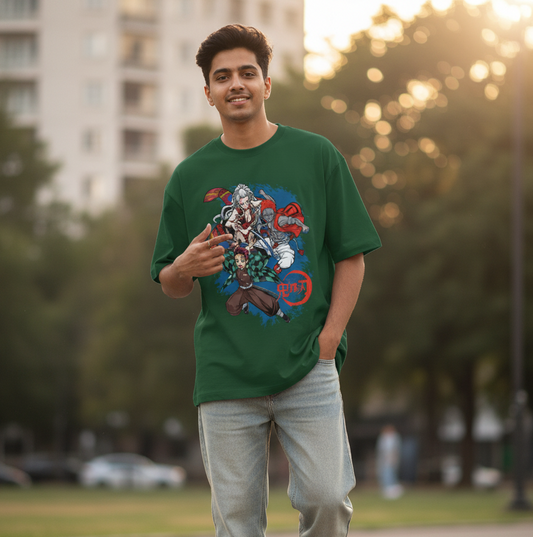 Demon slayer v2 Unisex Oversized Classic T-Shirt