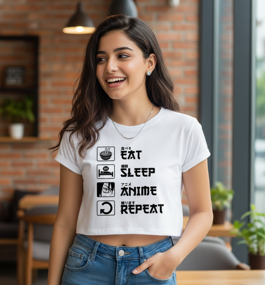 Weeb Life Crop Top
